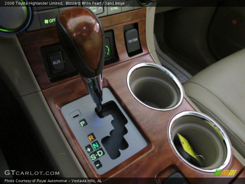 Blizzard White Pearl / Sand Beige 2008 Toyota Highlander Limited