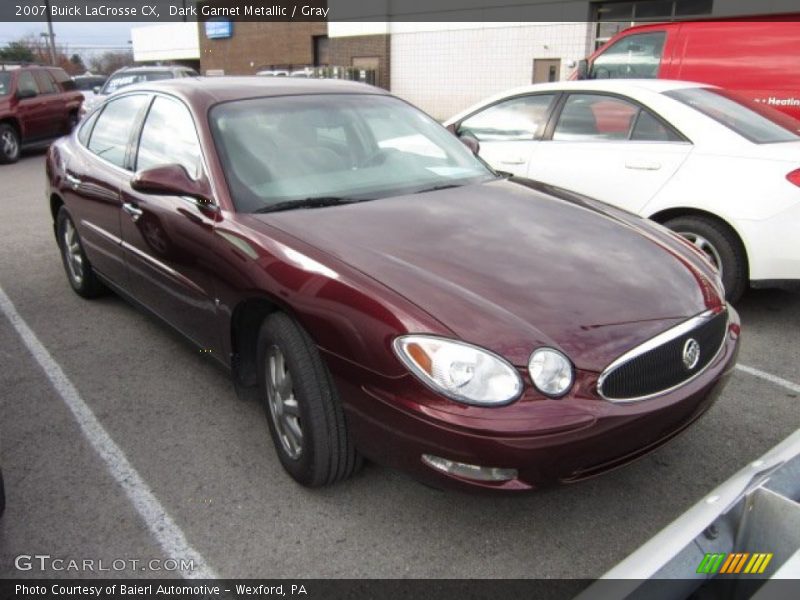 Dark Garnet Metallic / Gray 2007 Buick LaCrosse CX