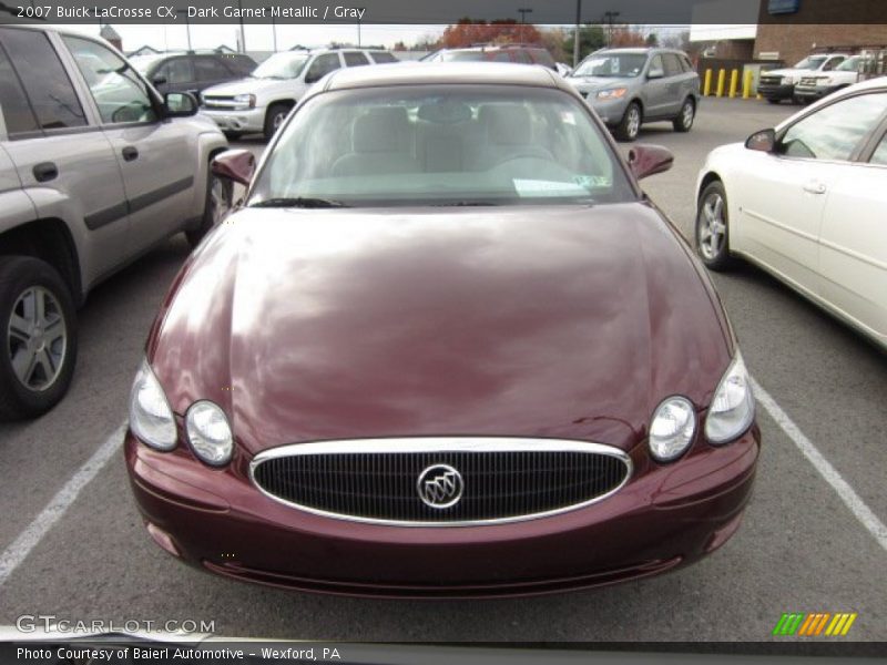Dark Garnet Metallic / Gray 2007 Buick LaCrosse CX