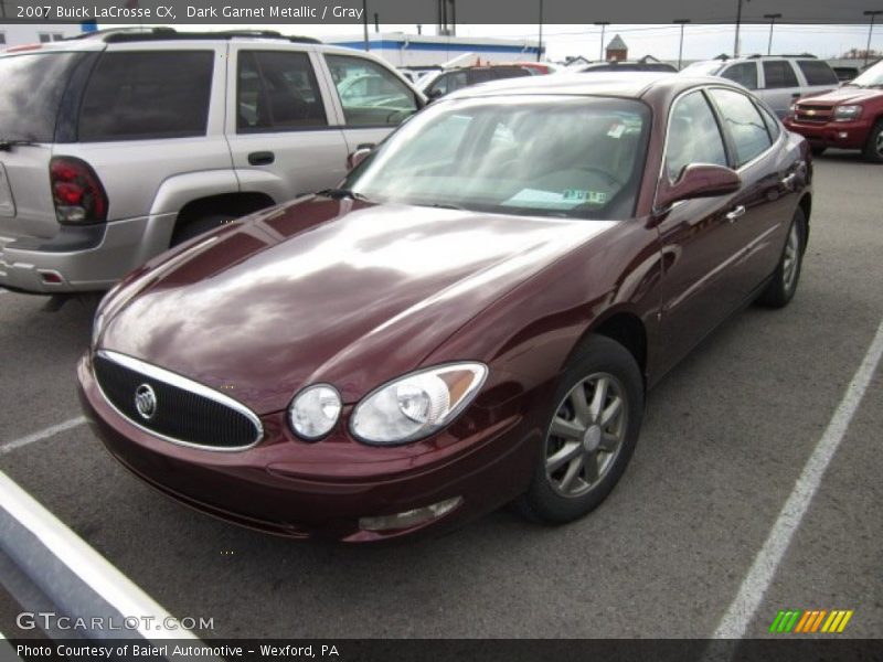 Dark Garnet Metallic / Gray 2007 Buick LaCrosse CX