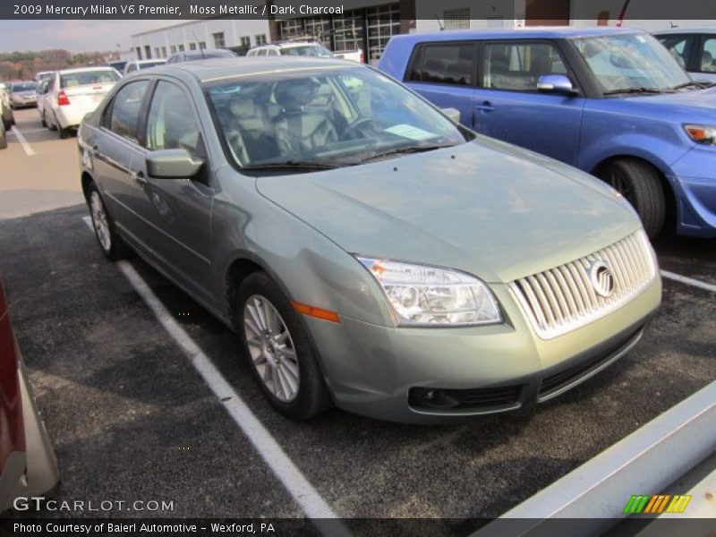 Moss Metallic / Dark Charcoal 2009 Mercury Milan V6 Premier