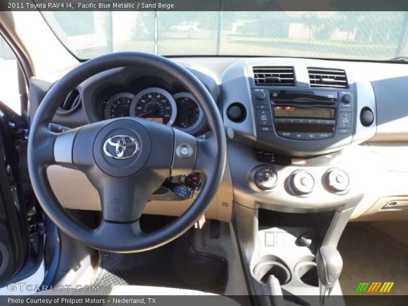 Pacific Blue Metallic / Sand Beige 2011 Toyota RAV4 I4
