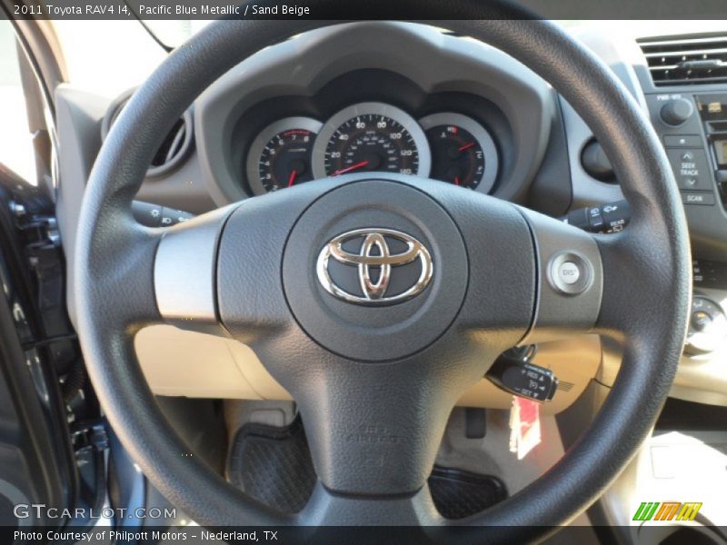 Pacific Blue Metallic / Sand Beige 2011 Toyota RAV4 I4