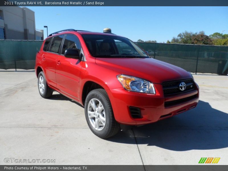 Barcelona Red Metallic / Sand Beige 2011 Toyota RAV4 V6