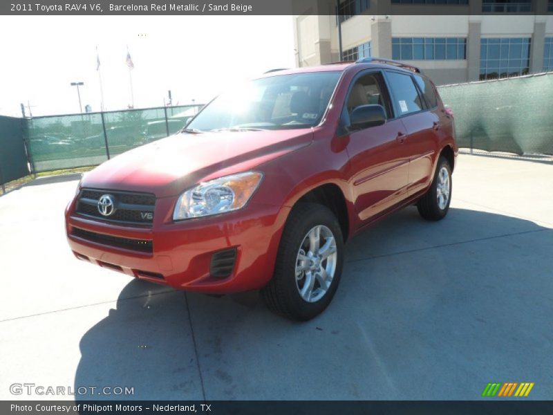 Barcelona Red Metallic / Sand Beige 2011 Toyota RAV4 V6