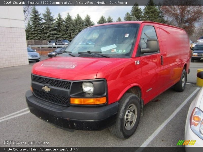Victory Red / Medium Dark Pewter 2005 Chevrolet Express 2500 Commercial Van