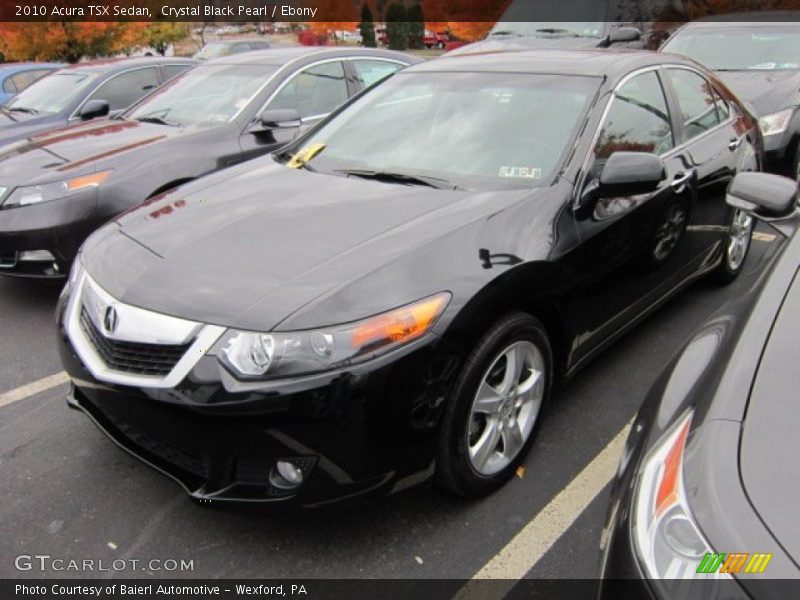 Crystal Black Pearl / Ebony 2010 Acura TSX Sedan