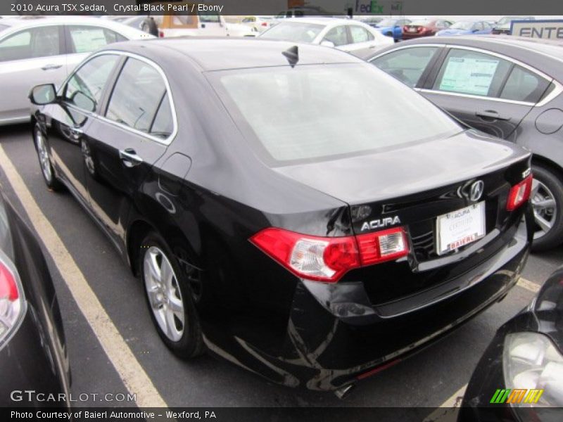 Crystal Black Pearl / Ebony 2010 Acura TSX Sedan