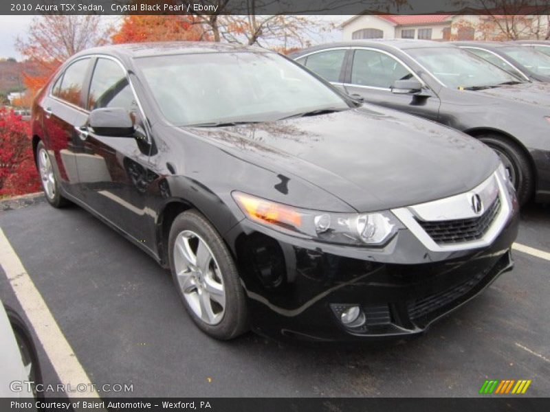 Crystal Black Pearl / Ebony 2010 Acura TSX Sedan