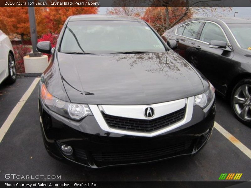 Crystal Black Pearl / Ebony 2010 Acura TSX Sedan