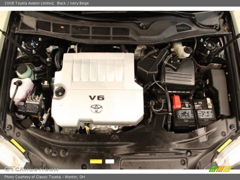 Black / Ivory Beige 2008 Toyota Avalon Limited