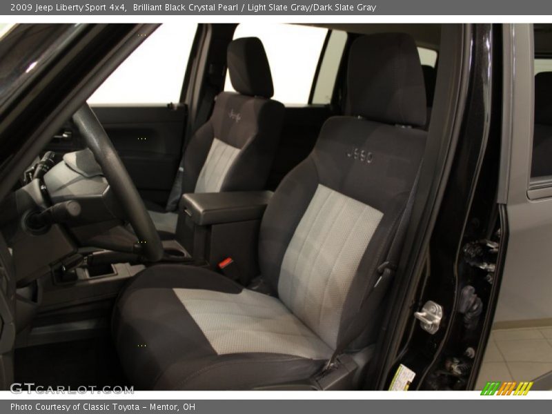 Brilliant Black Crystal Pearl / Light Slate Gray/Dark Slate Gray 2009 Jeep Liberty Sport 4x4