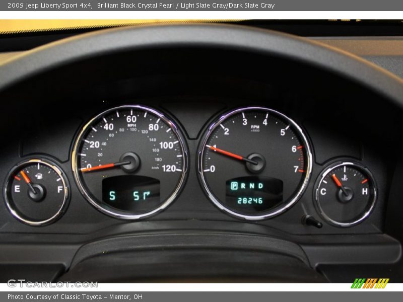 Brilliant Black Crystal Pearl / Light Slate Gray/Dark Slate Gray 2009 Jeep Liberty Sport 4x4