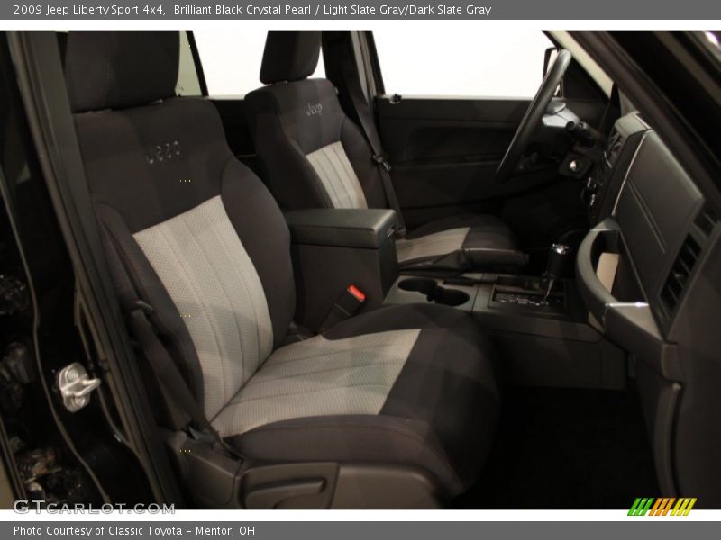 Brilliant Black Crystal Pearl / Light Slate Gray/Dark Slate Gray 2009 Jeep Liberty Sport 4x4