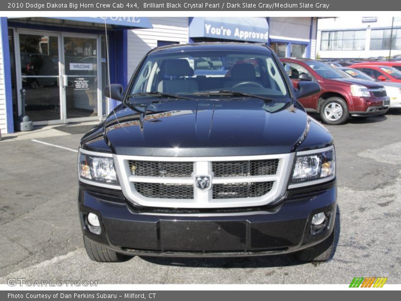Brilliant Black Crystal Pearl / Dark Slate Gray/Medium Slate Gray 2010 Dodge Dakota Big Horn Crew Cab 4x4
