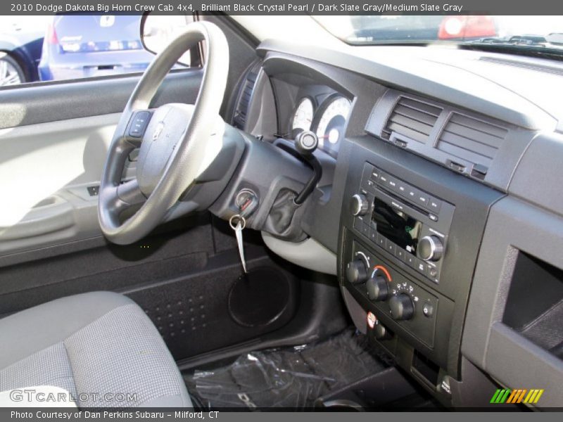 Brilliant Black Crystal Pearl / Dark Slate Gray/Medium Slate Gray 2010 Dodge Dakota Big Horn Crew Cab 4x4