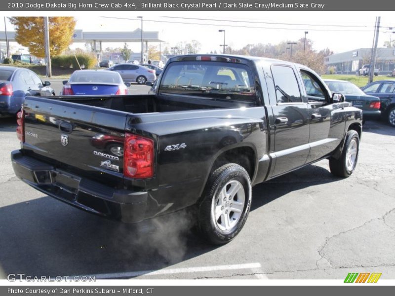 Brilliant Black Crystal Pearl / Dark Slate Gray/Medium Slate Gray 2010 Dodge Dakota Big Horn Crew Cab 4x4