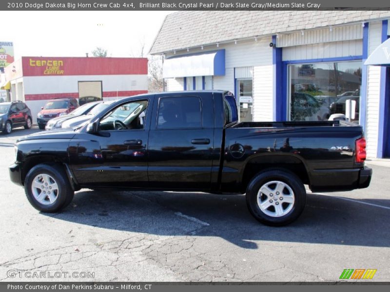 Brilliant Black Crystal Pearl / Dark Slate Gray/Medium Slate Gray 2010 Dodge Dakota Big Horn Crew Cab 4x4