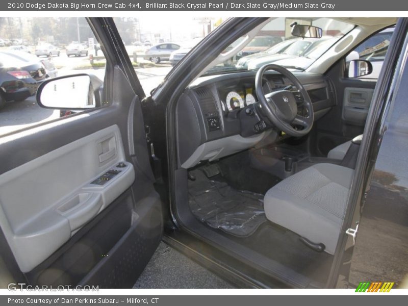 Brilliant Black Crystal Pearl / Dark Slate Gray/Medium Slate Gray 2010 Dodge Dakota Big Horn Crew Cab 4x4