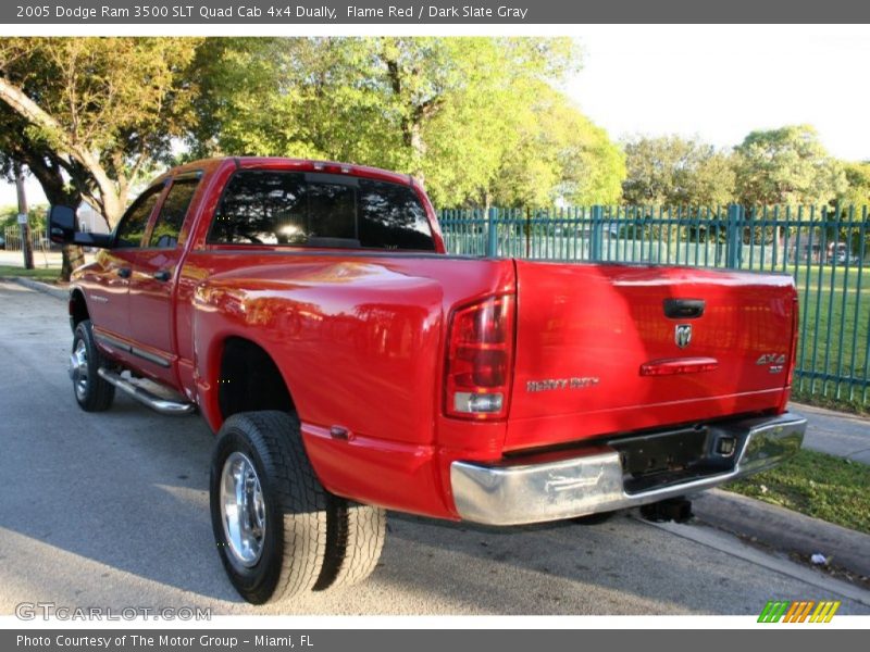 Flame Red / Dark Slate Gray 2005 Dodge Ram 3500 SLT Quad Cab 4x4 Dually