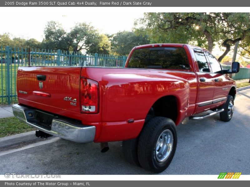 Flame Red / Dark Slate Gray 2005 Dodge Ram 3500 SLT Quad Cab 4x4 Dually