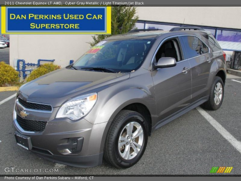 Cyber Gray Metallic / Light Titanium/Jet Black 2011 Chevrolet Equinox LT AWD