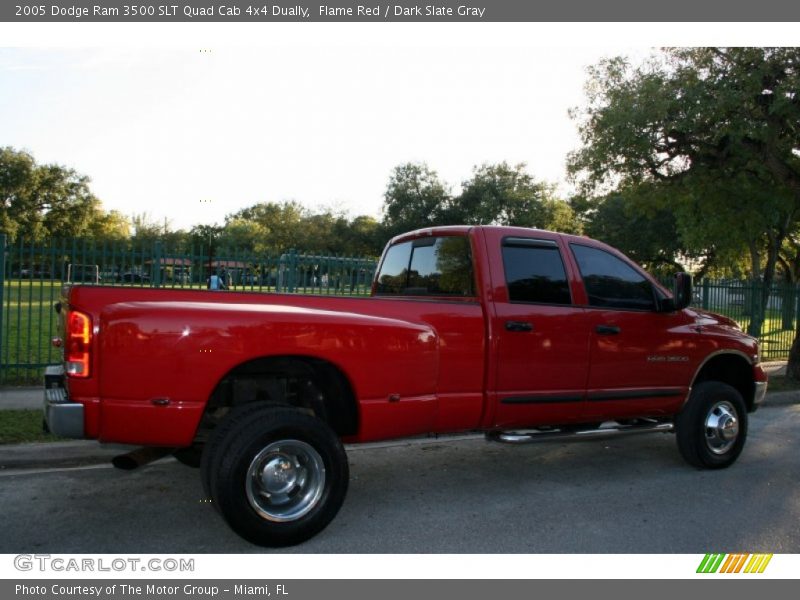 Flame Red / Dark Slate Gray 2005 Dodge Ram 3500 SLT Quad Cab 4x4 Dually