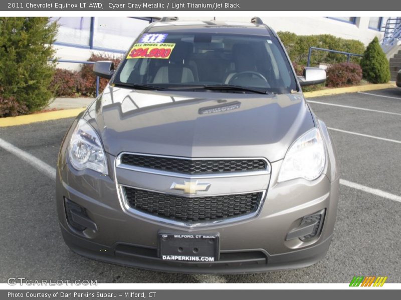 Cyber Gray Metallic / Light Titanium/Jet Black 2011 Chevrolet Equinox LT AWD
