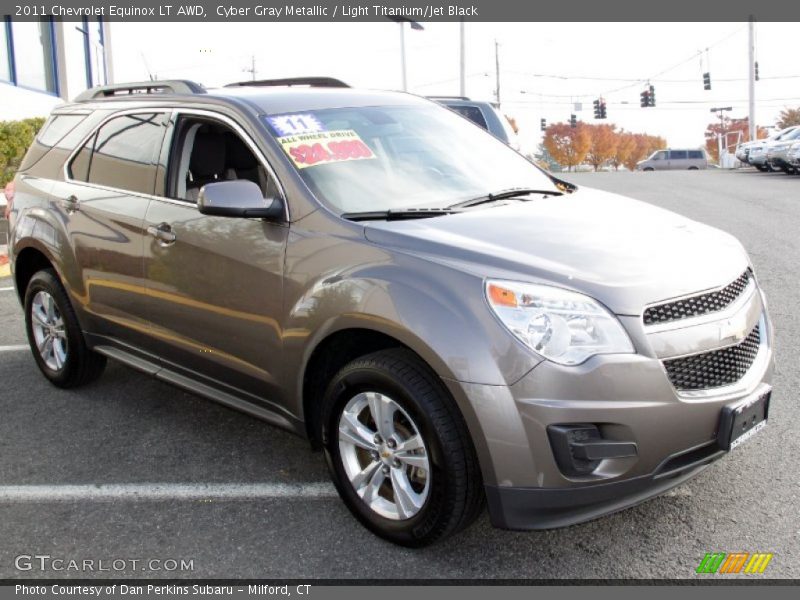Cyber Gray Metallic / Light Titanium/Jet Black 2011 Chevrolet Equinox LT AWD