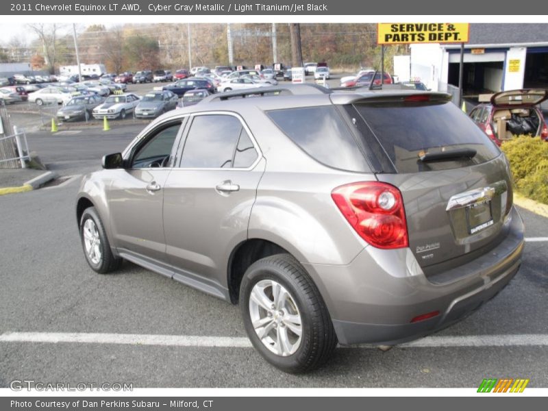 Cyber Gray Metallic / Light Titanium/Jet Black 2011 Chevrolet Equinox LT AWD
