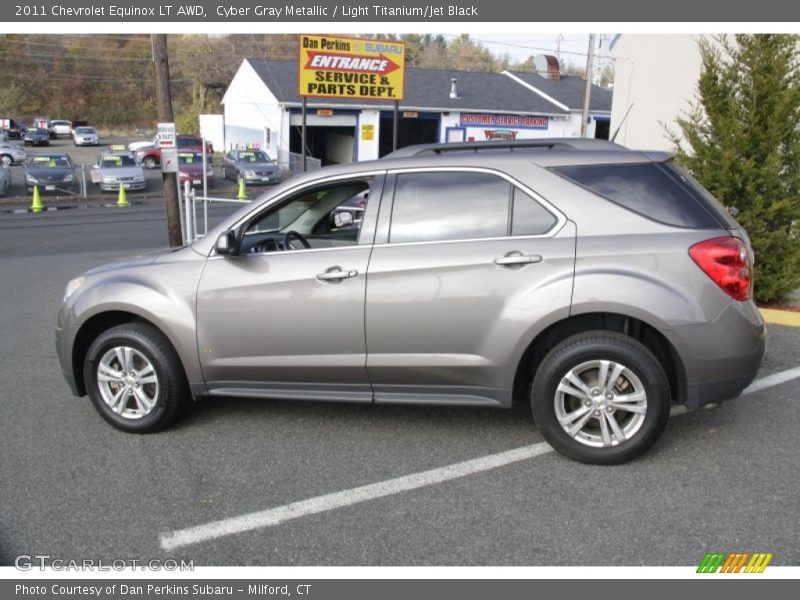 Cyber Gray Metallic / Light Titanium/Jet Black 2011 Chevrolet Equinox LT AWD