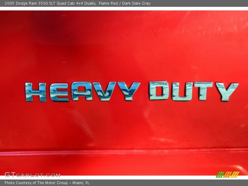 Flame Red / Dark Slate Gray 2005 Dodge Ram 3500 SLT Quad Cab 4x4 Dually