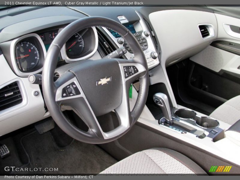 Cyber Gray Metallic / Light Titanium/Jet Black 2011 Chevrolet Equinox LT AWD