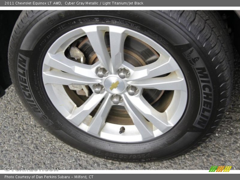 Cyber Gray Metallic / Light Titanium/Jet Black 2011 Chevrolet Equinox LT AWD