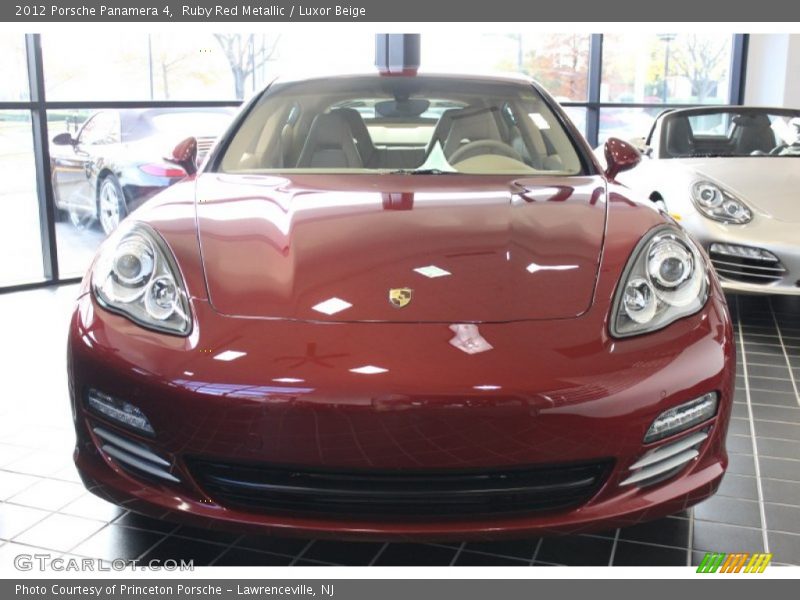 Ruby Red Metallic / Luxor Beige 2012 Porsche Panamera 4