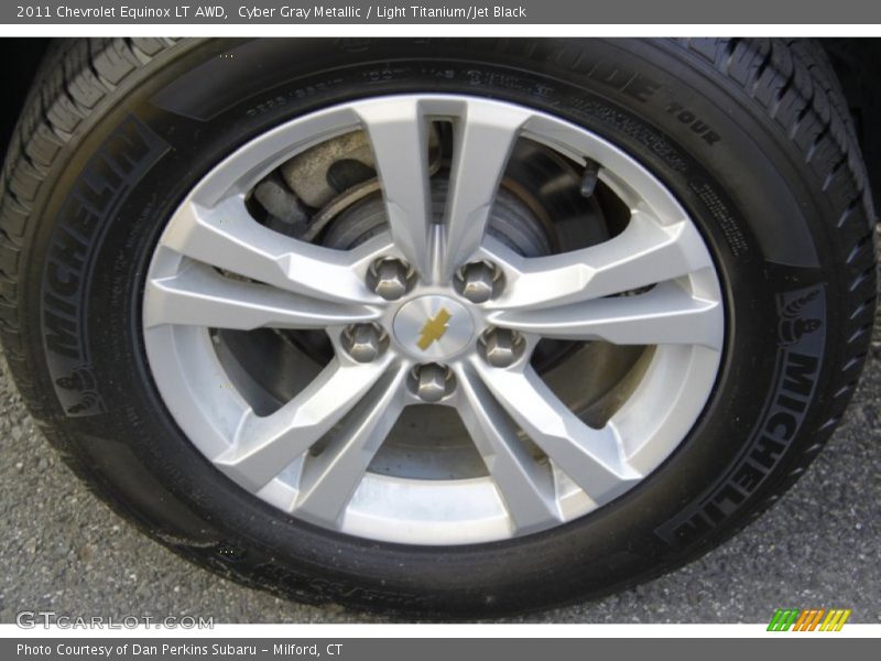 Cyber Gray Metallic / Light Titanium/Jet Black 2011 Chevrolet Equinox LT AWD