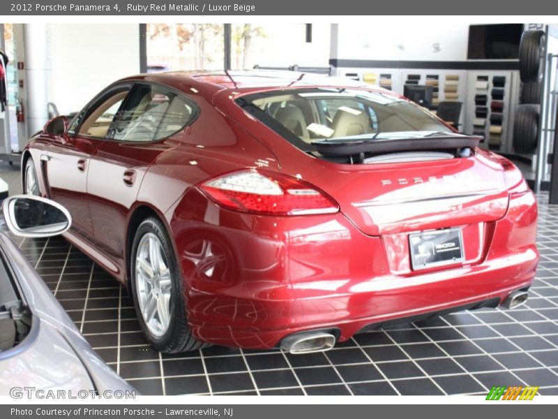 Ruby Red Metallic / Luxor Beige 2012 Porsche Panamera 4