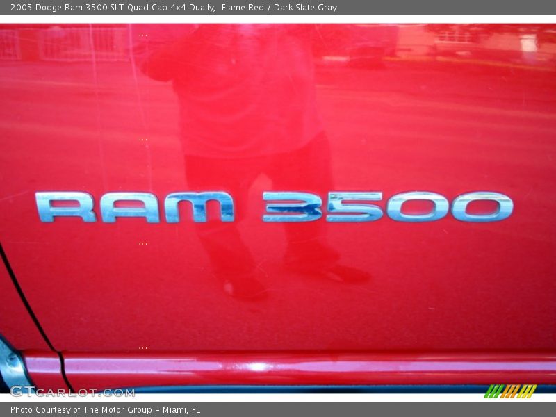Flame Red / Dark Slate Gray 2005 Dodge Ram 3500 SLT Quad Cab 4x4 Dually