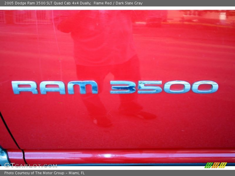 Flame Red / Dark Slate Gray 2005 Dodge Ram 3500 SLT Quad Cab 4x4 Dually