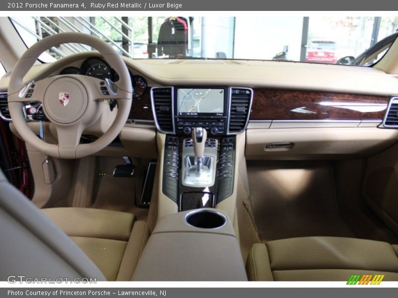 Ruby Red Metallic / Luxor Beige 2012 Porsche Panamera 4
