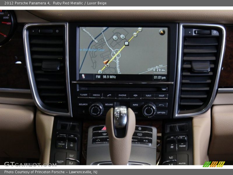 Ruby Red Metallic / Luxor Beige 2012 Porsche Panamera 4