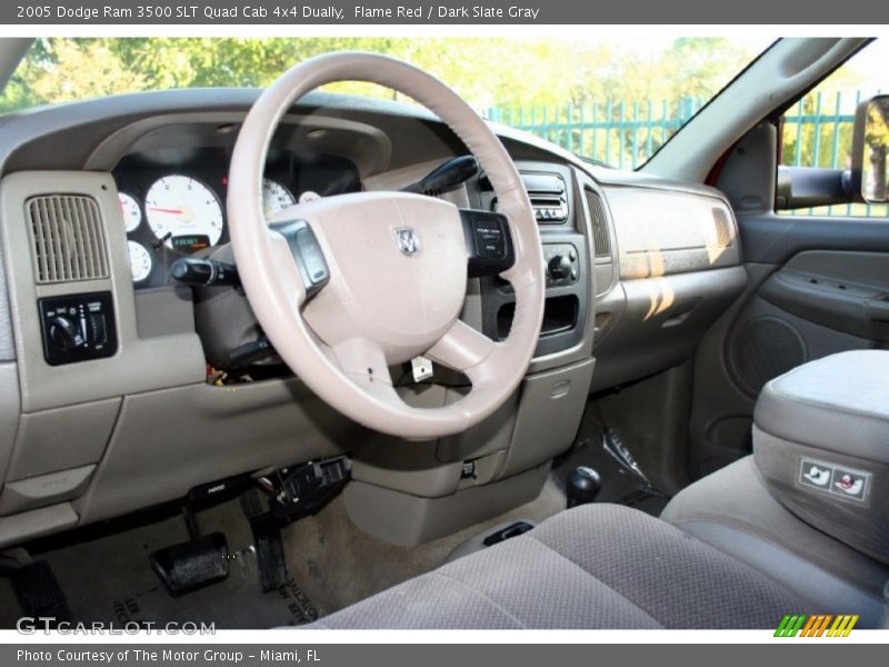 Flame Red / Dark Slate Gray 2005 Dodge Ram 3500 SLT Quad Cab 4x4 Dually