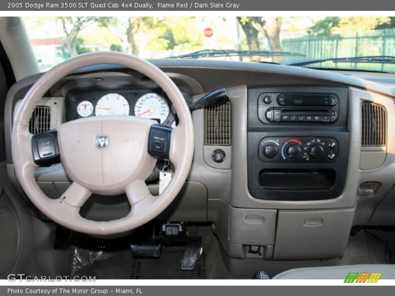 Flame Red / Dark Slate Gray 2005 Dodge Ram 3500 SLT Quad Cab 4x4 Dually