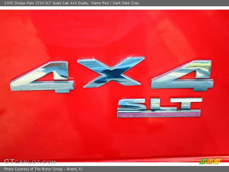 Flame Red / Dark Slate Gray 2005 Dodge Ram 3500 SLT Quad Cab 4x4 Dually
