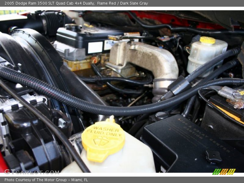 Flame Red / Dark Slate Gray 2005 Dodge Ram 3500 SLT Quad Cab 4x4 Dually