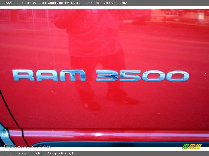 Flame Red / Dark Slate Gray 2005 Dodge Ram 3500 SLT Quad Cab 4x4 Dually