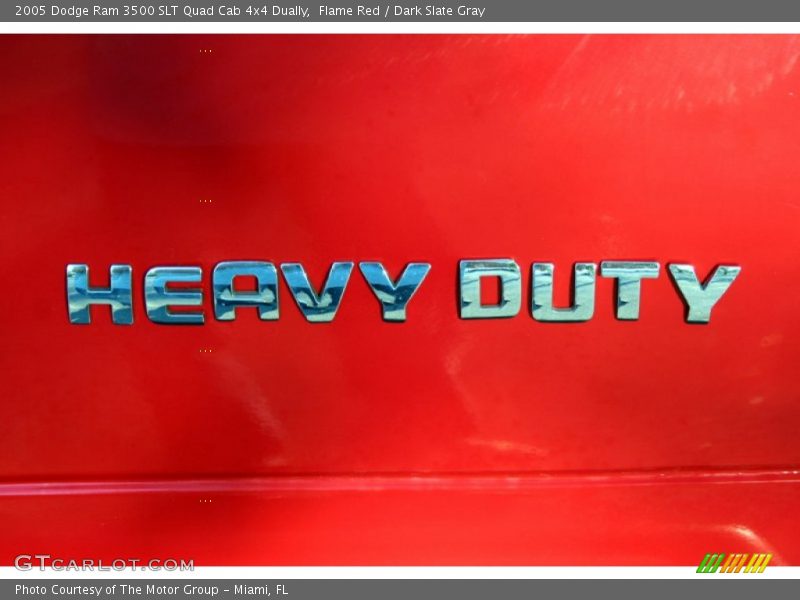 Flame Red / Dark Slate Gray 2005 Dodge Ram 3500 SLT Quad Cab 4x4 Dually