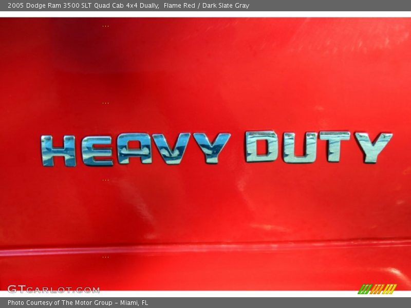Flame Red / Dark Slate Gray 2005 Dodge Ram 3500 SLT Quad Cab 4x4 Dually