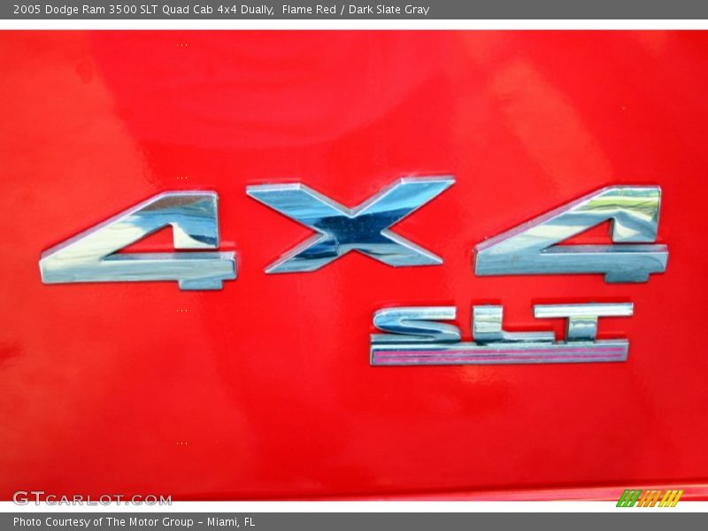 Flame Red / Dark Slate Gray 2005 Dodge Ram 3500 SLT Quad Cab 4x4 Dually
