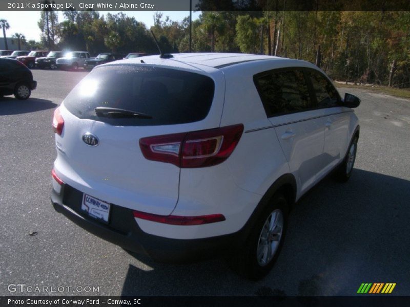 Clear White / Alpine Gray 2011 Kia Sportage LX